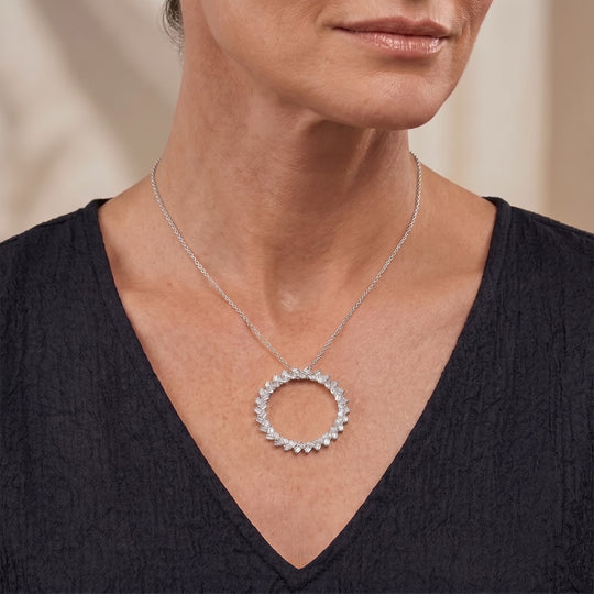 LUXURIANT DIAMOND - Lab Grown Diamant SI-GH Schmuckset ca. 50 cm 925 Silber Rhodiniert ca. 1.00 ct