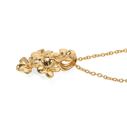 EverTrue Anhänger mit 50cm Edelstahl Kette, Bronze 750 vergoldet - 4,89 Gramm