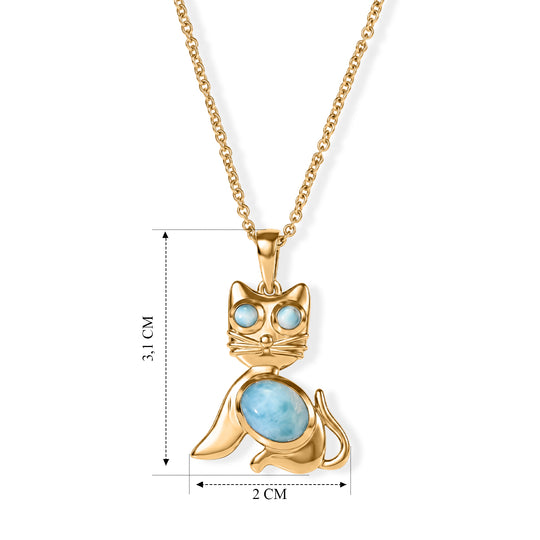 EVER TRUE AA Larimar Schmuckset ca. 50 cm ca. 2,65 ct.