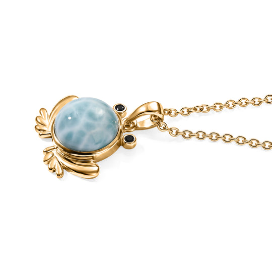 EVER TRUE AA Larimar, Schwarzer Spinell Schmuckset ca. 50 cm ca. 6,00 ct.