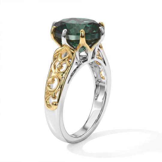 EVER TRUE 3er Set - Alexandrit Quarz Triplette Anhänger mit Kette, Ohrringe und Ring, ca. 50 cm (Größe 21.00) ca. 11.09 ct