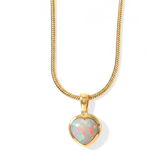 EVER TRUE AAA Natürlicher, äthiopischer Welo Opal Schmuckset (10-15 Werktage Lieferzeit) ca. 50 cm ca. 1.08 ct