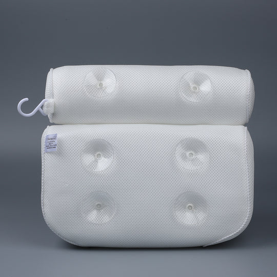 Badewannenkissen für Kopf und Nacken, Größe 35x32x8 cm, Weiß