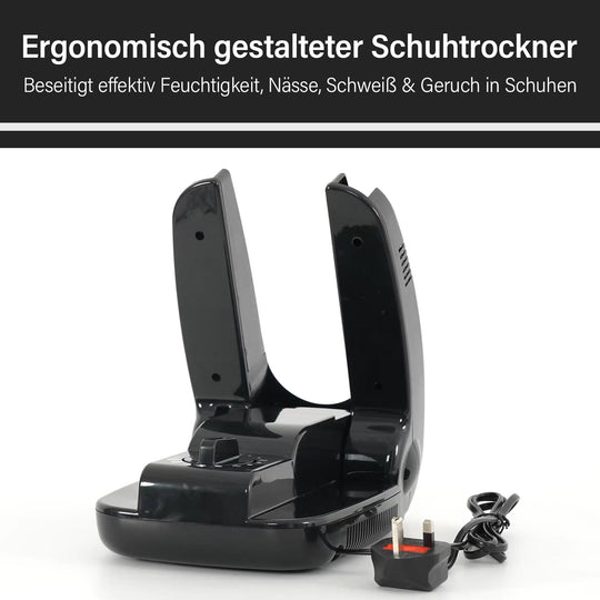 Schuhtrockner, Größe 28x18x9 cm, Schwarz