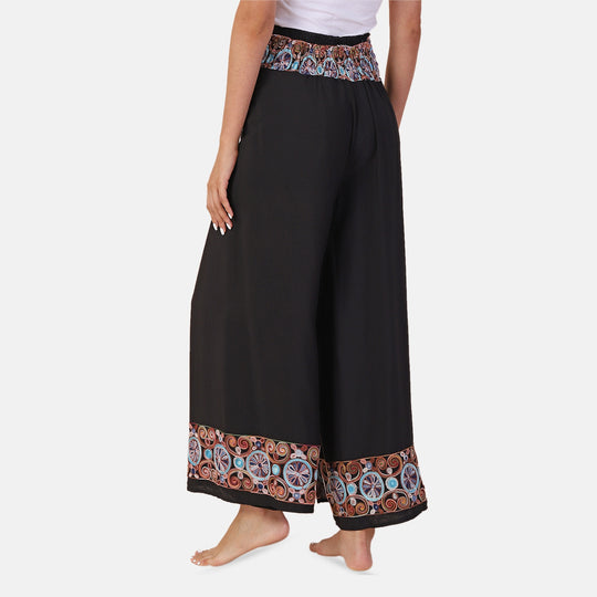 LA MAREY - bedruckte Sommerhose, violett, 38-42