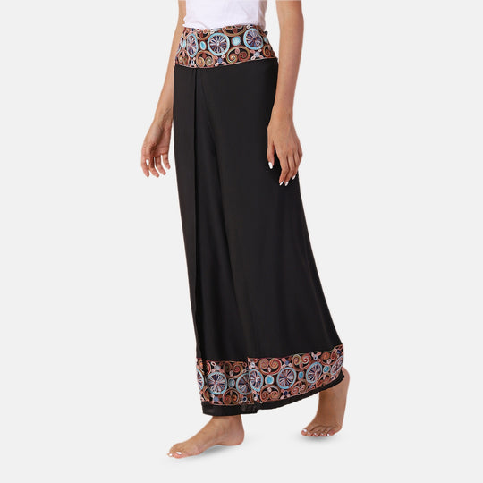LA MAREY - bedruckte Sommerhose, violett, 38-42