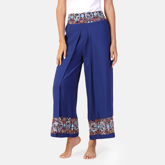 LA MAREY - bedruckte Sommerhose, violett, 38-42