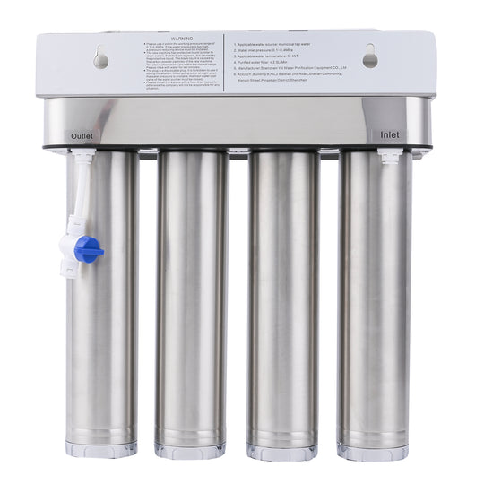 5-stufiger Wasserreiniger mit PP-, CTO-, Harz-, GAC-, UF- und PP-Baumwoll-Filtern