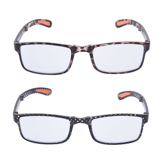 2er-Set faltbare Lesebrille mit Blaulicht-Filter (+1,50)