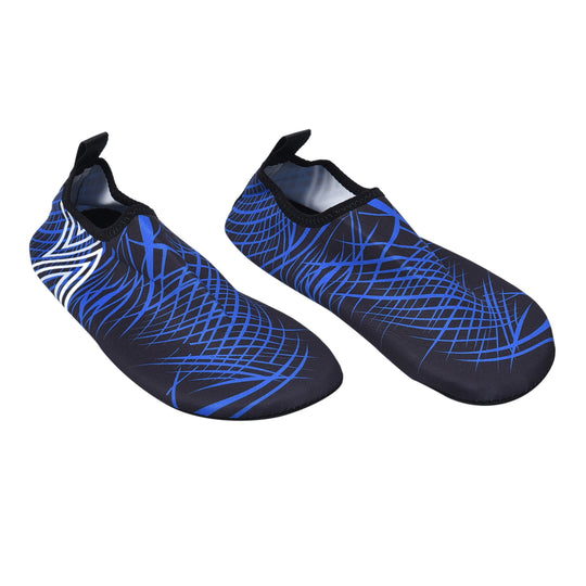 Unisex Aquaschuhe, Rutschfest & Schnelltrockend, Größe 36-37, Blau-Weiß