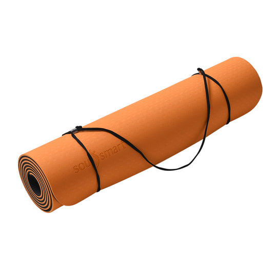 TPE rutschfeste Yogamatte, 183x61 cm, Orange