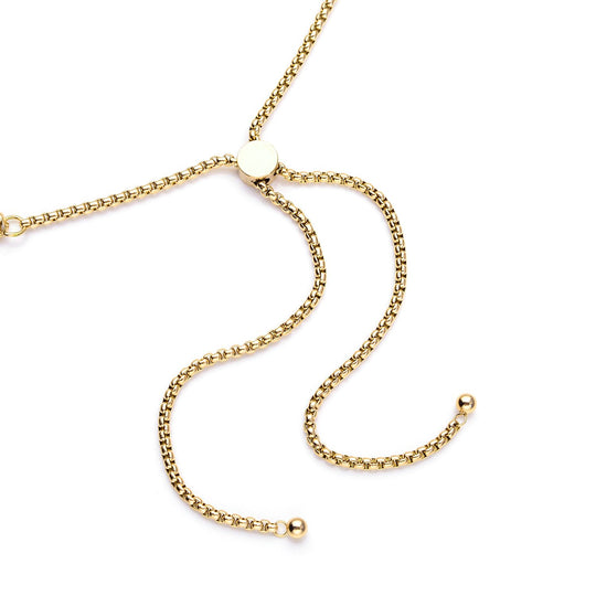 Edelstahl Halskette, ca. 45 cm, goldfarben ca. 39,47g