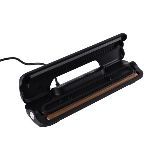 HOMESMART - Vakuumverpackungsmaschine, inkl. 30 Beutel und 6m Rolle, 37,5x18,5x8,5 cm, schwarz