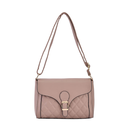 Schultertasche mit Schnalle, 27x9.3x18CM, rosa