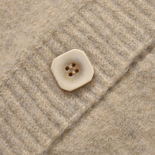 LA MAREY - Strickjacke mit Knöpfen, beige