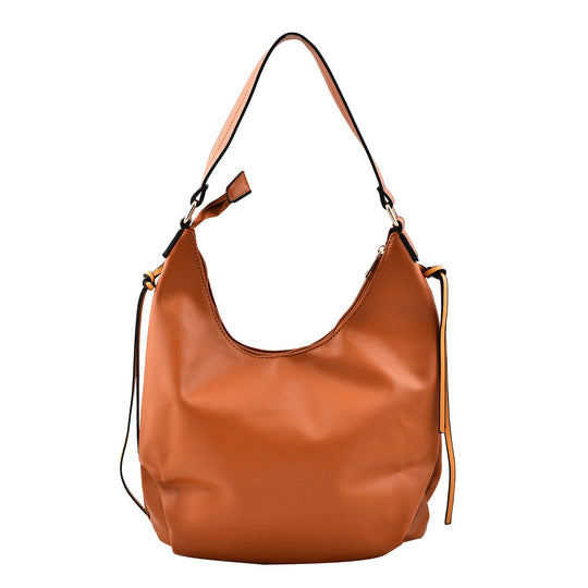 Hobo Tasche mit Schulterriemen 28x11x25 cm, Braun