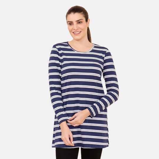 TAMSY - Damen Bluse, Größe 38, Blau