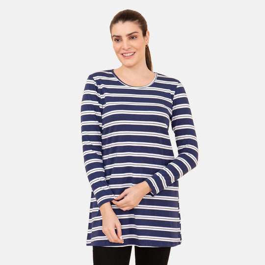 TAMSY - Damen Bluse, Größe 40, Blau