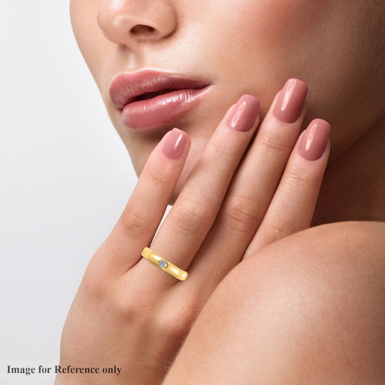 Lustro Stella - Weißer Zirkonia-Ring, 925 Silber vergoldet ca. 0,30 ct