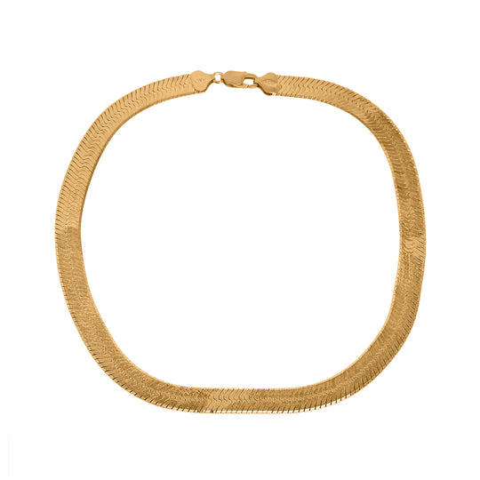 Italienisches Fischgrät-Collier, ca. 45 cm, 925 Silber rosévergoldet ca. 42,40g