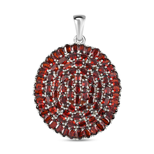 Natürlicher, mehrfarbiger Turmalin-Anhänger, 925 Silber platiniert ca. 20.00 ct