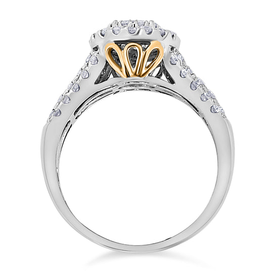 New York Kollektion - Weißer Diamant I1 G-H Ring, 585 Weißgold, ca. 1.00 ct