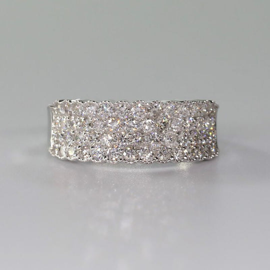 New York Kollektion - Weißer Diamant SI G-H Ring, 585 Gold (Größe 17.00) ca. 1.50 ct