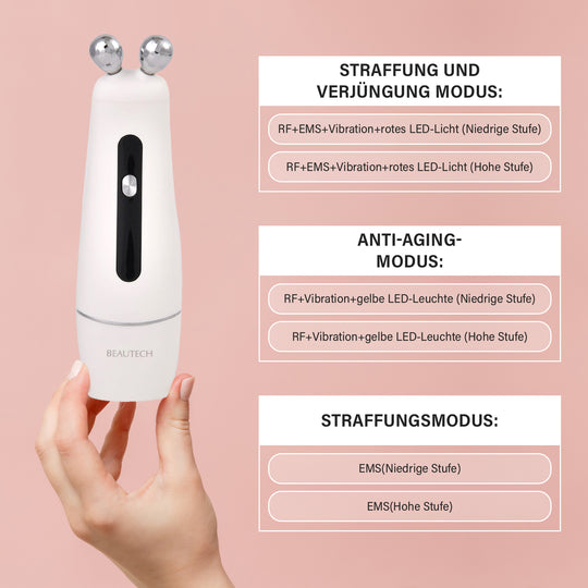 Bautech - Hautverjüngungsgerät mit Lichttherapie, EMS und Radio Frequency