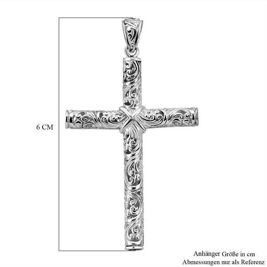 Royal Bali - 925 Silber Kreuz Anhänger, ca. 6,01g