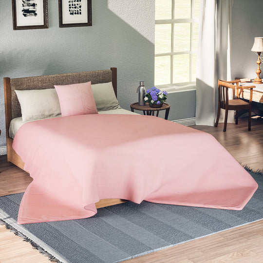 2-teiliges Bambus-Bettbezug-Set, 100% Bambus, Größe: Bettdecke: 135x200 cm, Kissen: 80x80 cm, weiß
