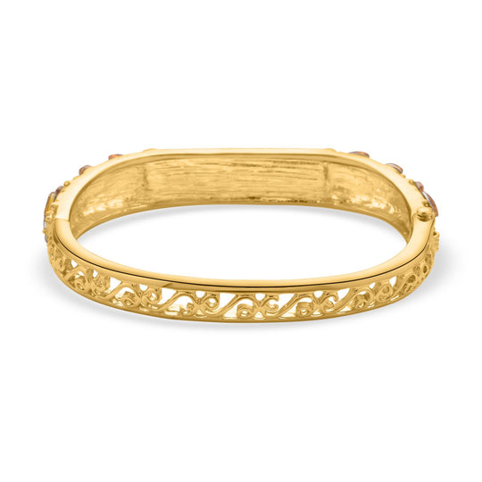Gold Sandstein, Kristall Armreif ca. 18 cm Std Gelb