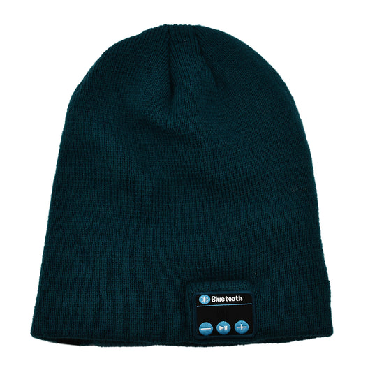Beanie Mütze mit Bluetooth Kopfhörer, Einheitsgröße, Blau