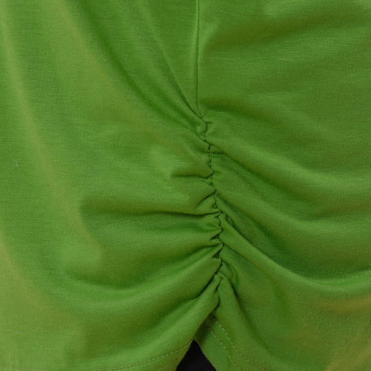 TAMSY luftiges Sommer-Shirt mit V-Ausschnitt, Einheitsgröße, Grün