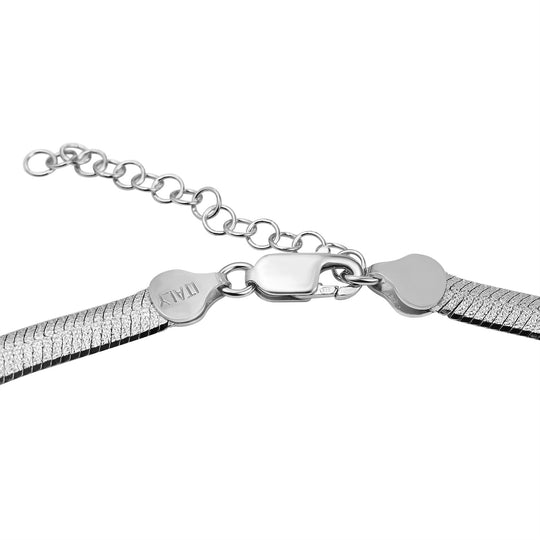 Italienische Fischgrät -Kette, ca. 50 cm, 925 Silber vergoldet ca. 8,99g
