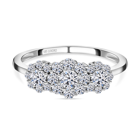 LUXURIANT DIAMOND - Lab grown Diamant-Ring, IGI zertifiziert SI-GH, 585 Gold (Größe 17.00) ca. 0.99 ct