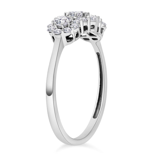 LUXURIANT DIAMOND - Lab grown Diamant-Ring, IGI zertifiziert SI-GH, 585 Gold (Größe 17.00) ca. 0.99 ct