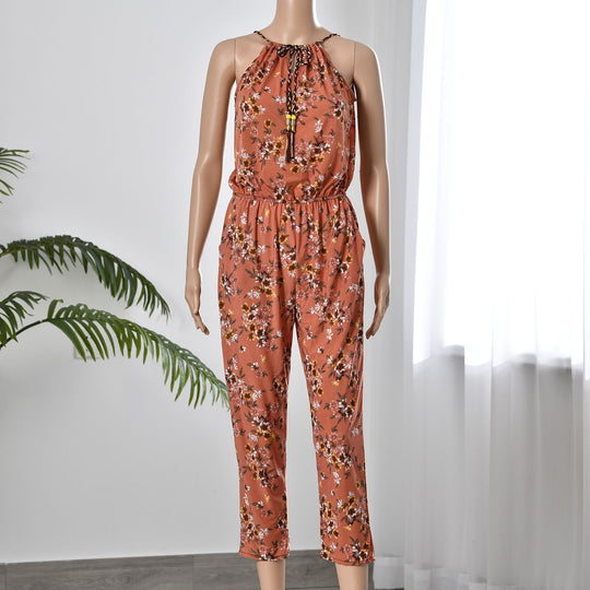 Träger-Jumpsuit mit gesmokter Taille , Größe: B43xL125cm, rosa