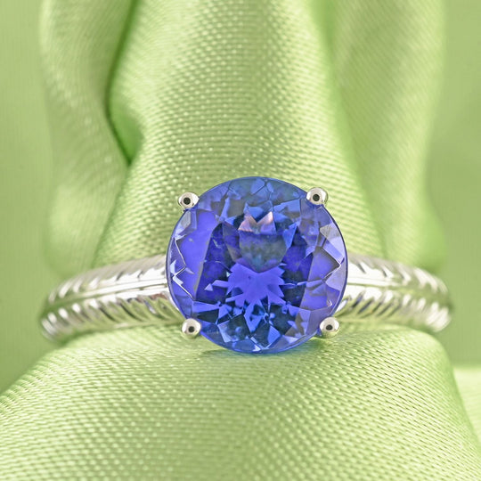 Rhapsody AAAA Tansanit Ring 950 Platin (Größe 17.00) ca. 1,50 ct