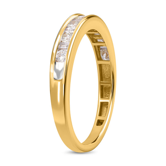 Diamant Ring, SGL zertifiziert I1 G-H, 585 Gelbgold (Größe 17.00) ca. 0.50 ct