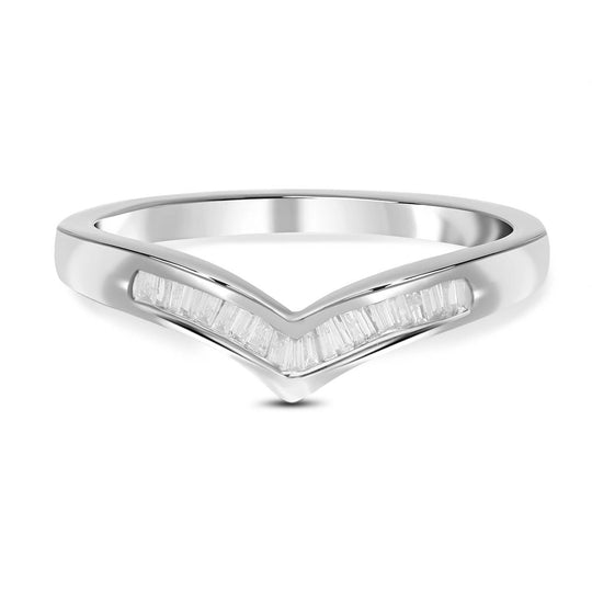 Weißer Diamant Ring, 925 Silber platiniert, (Größe 20.00) ca. 0.20 ct