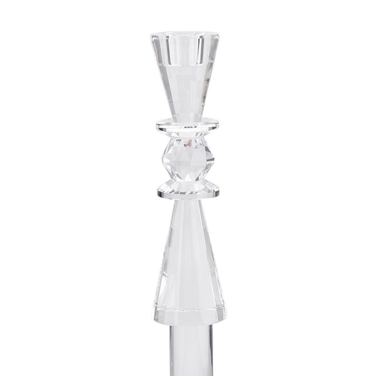 Kristall-Kerzenhalter für Kegelkerzen, Größe:23cm