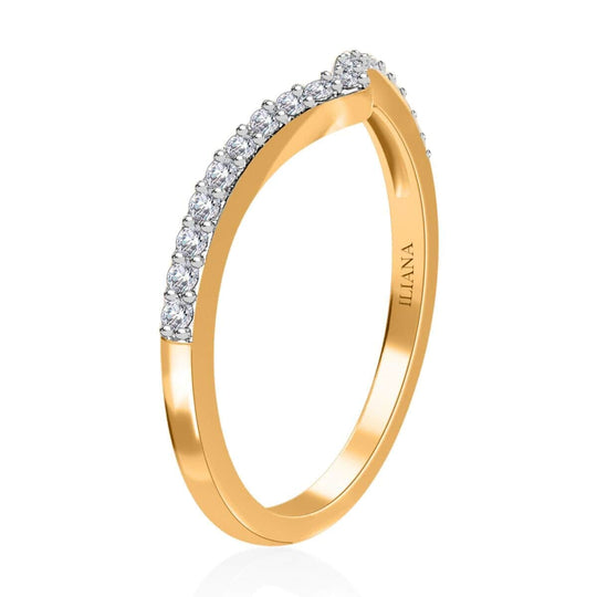 Weißer Diamant SI1 IGI zertifiziert Ring 750 Gold (Größe 19.00) ca. 0.20 ct