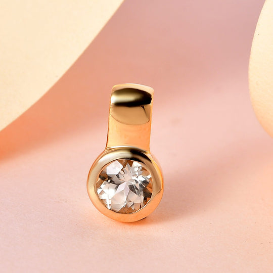 Triphan Anhänger, 925 Silber Gelbgold Vermeil ca. 1.05 ct