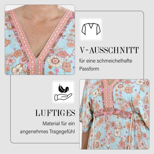 Sommerkleid mit Quasten, Einheitsgröße, pink