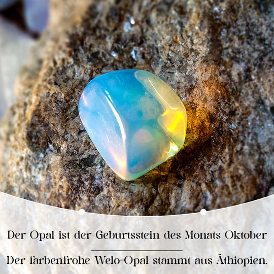 Natürliches, äthiopisches Welo Opal 19cm Armband, 925 Silber Gelbgold Vermeil - 10 ct.