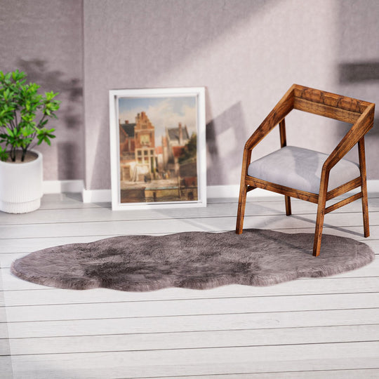 Luxury Edition: Wolkenweicher 2200 GSM Kunstfell Läufer 60x180 cm, Hellgrau