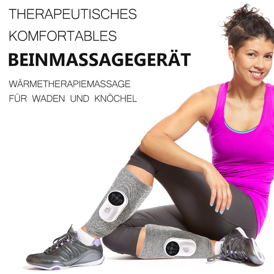 Therapeutischer Bequemer Beinmassierer Deluxe, Wärmetherapie, 3 Stufen Stärkeeinstellung, Baumwolle