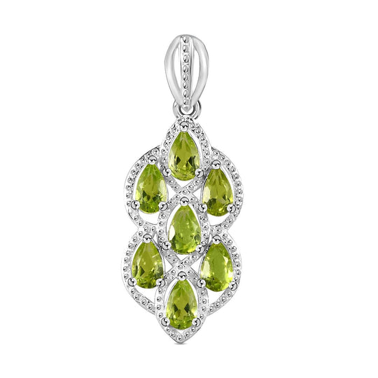 Roter Granat Anhänger 925 Silber ca. 1.58 ct