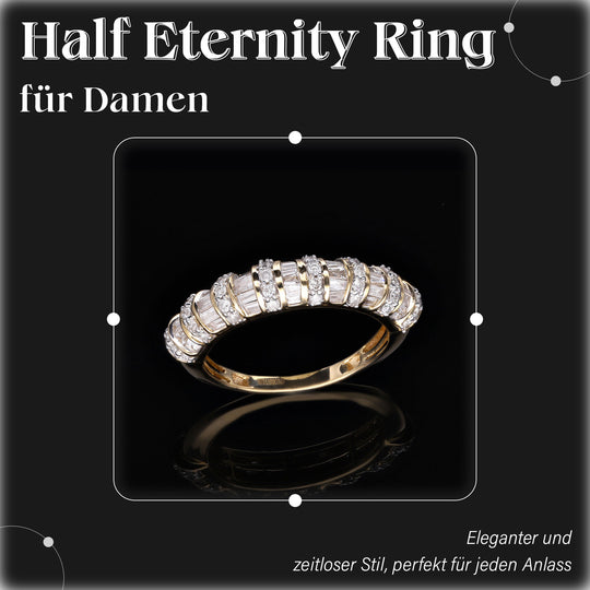 Weißer Diamant I1 Ring,SGL zertifiziert,585 Gold, (Größe 21.00) ca. 1.00 ct