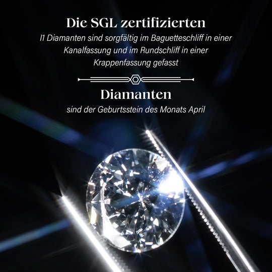 Weißer Diamant I1 Ring,SGL zertifiziert,585 Gold, (Größe 21.00) ca. 1.00 ct